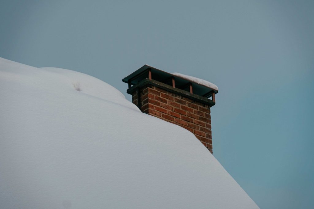 chimney and snow