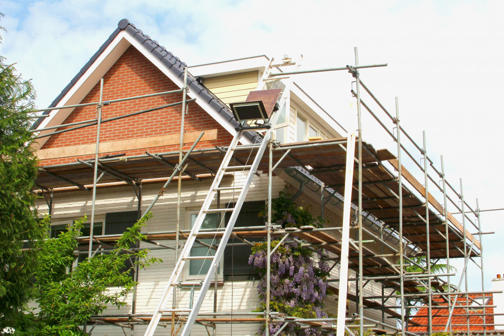 A home getting renovation