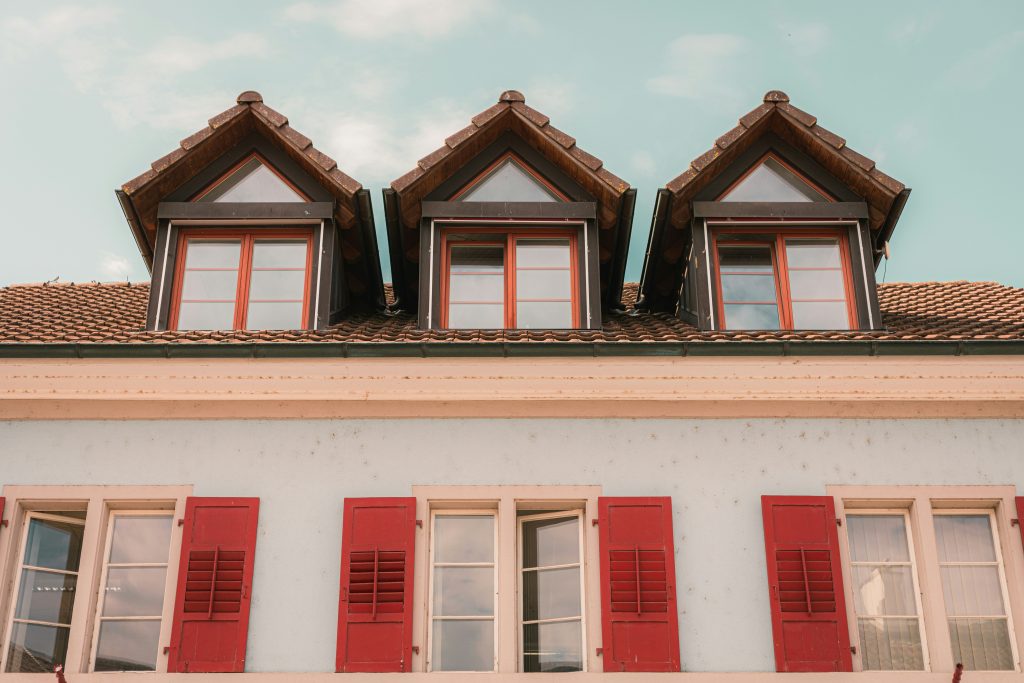 home with large windows