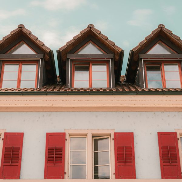 home with large windows