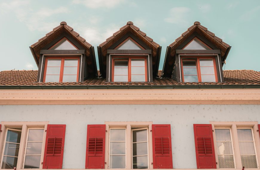 home with large windows